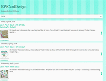 Tablet Screenshot of kwcarddesign.com